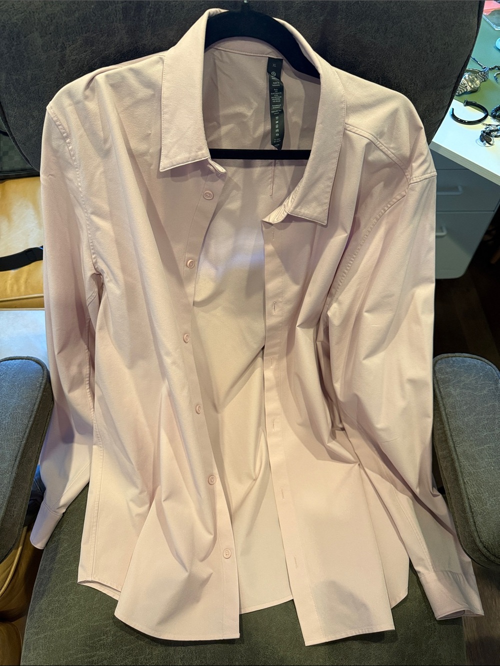 lululemon athletica Men's Soft Pink Dress Shirt